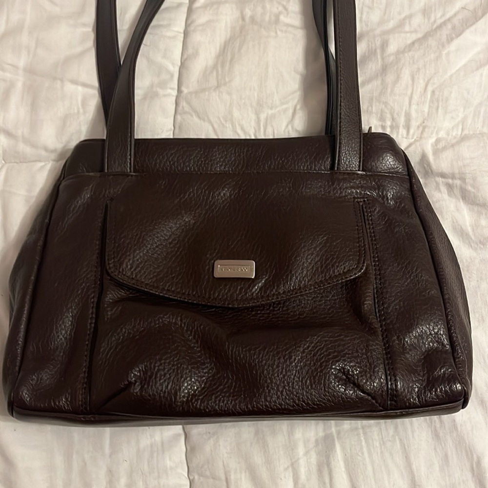 vintage leather chocolate brown bag 🍫👜